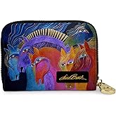 Monarque RFID Secure Armored Zipper Wallet by Laurel Burch (Wild Horses of Fire)