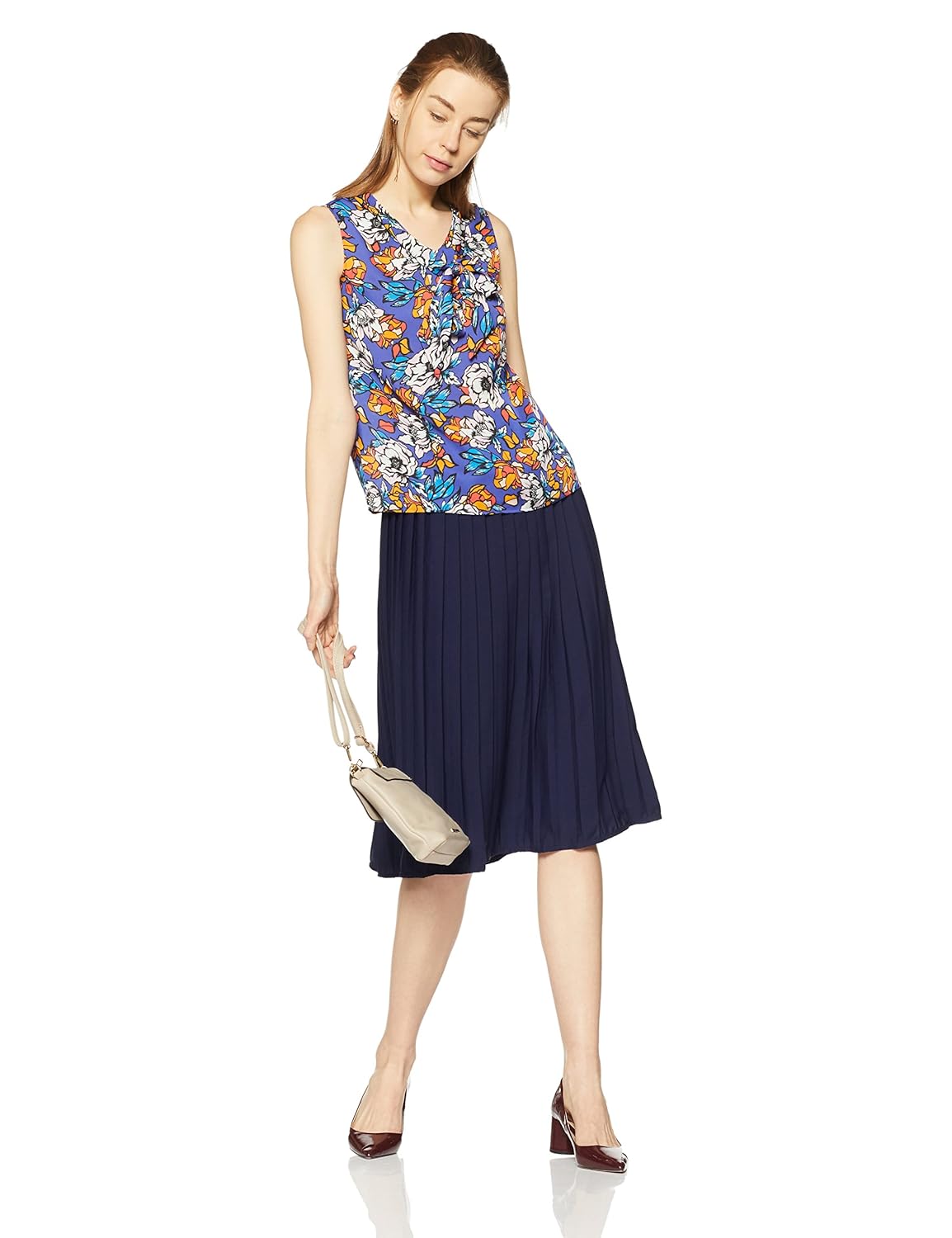 allen solly women's regular fit synthetic shirt