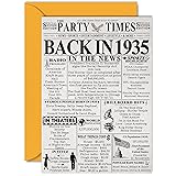 89th Birthday Cards for Men Women - Back In 1935