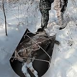 Dpofirs Deer Drag Sled 186x59cm Heavy Duty Hunting Game Utility Sled Straps view 4