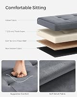 SONGMICS Storage Ottoman Foldable Foot Rest 31x41 cm Slate Grey LSF200G51 view 4
