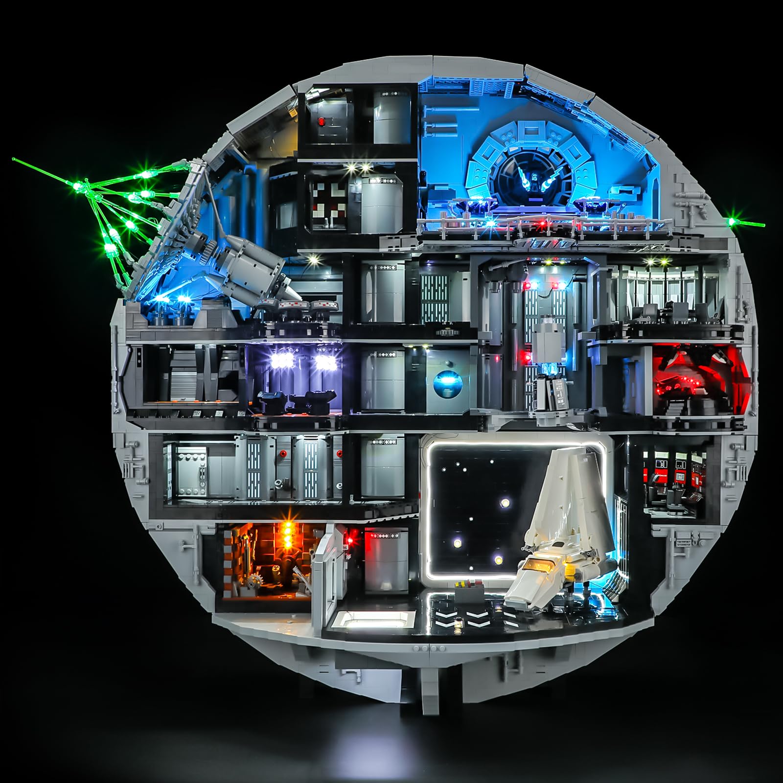 LIGHTAILING Light for Lego-75419 Death Star — Easy Install, Hidden Wiring, Home Decor & Gift-Ready (Model Not Included)