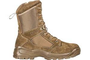 5.11 Tactical Men's Side-Zip Brown Boots, ATAC 2.0 8", Desert, Dark Coyote, Style 12393ABR