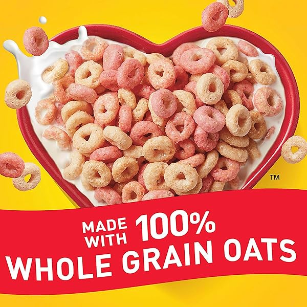 STRAWBERRY BANANA CHEERIOS, HEART HEALTHY GLUTEN FREE BREAKFAST CEREAL, MADE WITH WHOLE GRAIN OATS, 11.2 OZ