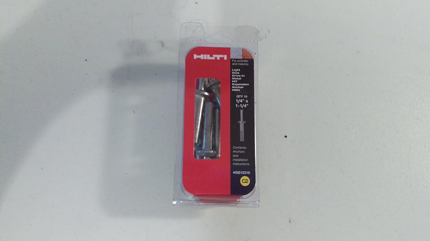 Hilti 1/4 in. x 11/4 in. HIT Metal Drive Anchors (10Pack)