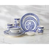 BrylaneHome 16 Piece Blue Willow Dinnerware Set | 16 Piece Blue Willow Dinnerware Set (Service for 4), Includes Dinner &amp; Salad or Dessert Plates, Bowls, Mugs, Elegant