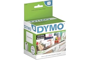 DYMO Authentic LW Large Multi-Purpose Labels, DYMO Labels for LabelWriter Label Printers, 2-1/8" x 2-3/4", 1 Roll of 320