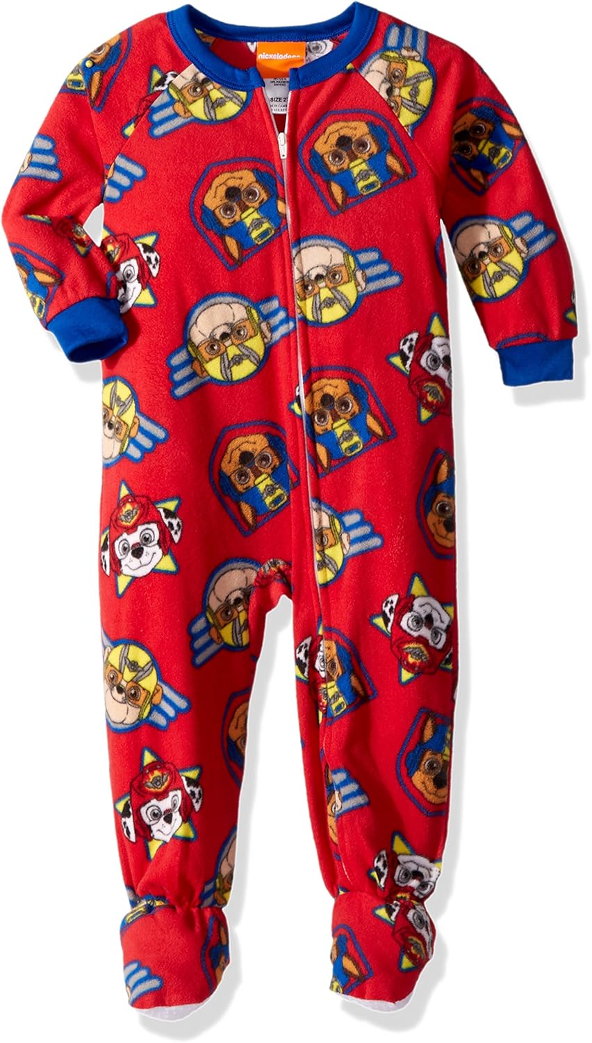 paw patrol footed pajamas