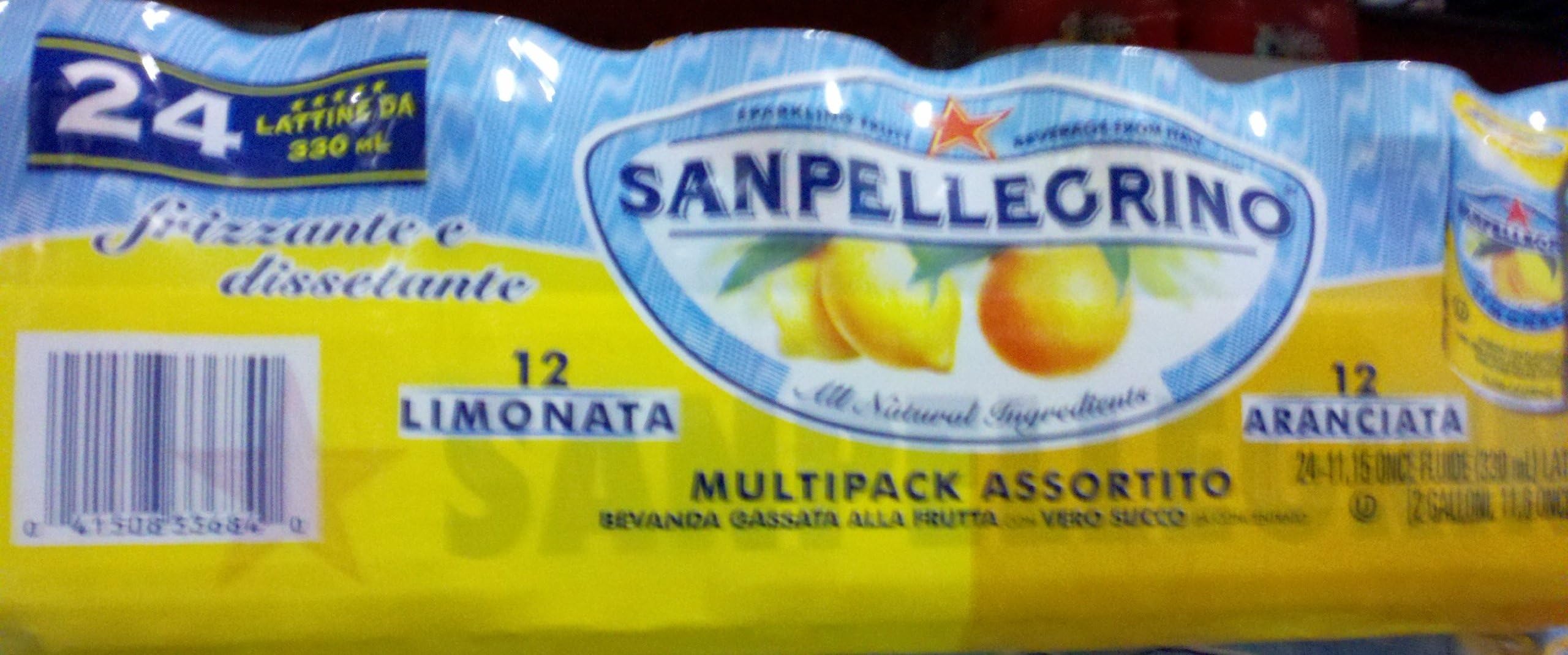 San Pellegrino Multipack Assortment (12 Limonata & 12 Aranciata)
