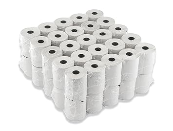 50 Bonrollen für Thermo-Drucker (qualitatives Thermopapier für Kassensysteme und Registrierkassen, Breite: 57 mm, Ø Rolle: 45