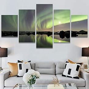 SIGNWIN 5 Panel Canvas Wall Art Astronomy &...