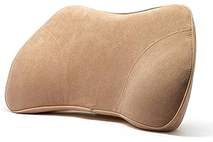 WENNEBIRD Model B Lumbar Support Pillow - Ergonomic Back Support, Fill The Gap Lower Back for Office Chair, Car, Sofa, Plane, Couch, Recliner - Beige