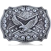 Flipslo Western Belt Buckle for Men Cowboy Belt Buckle for Women Men