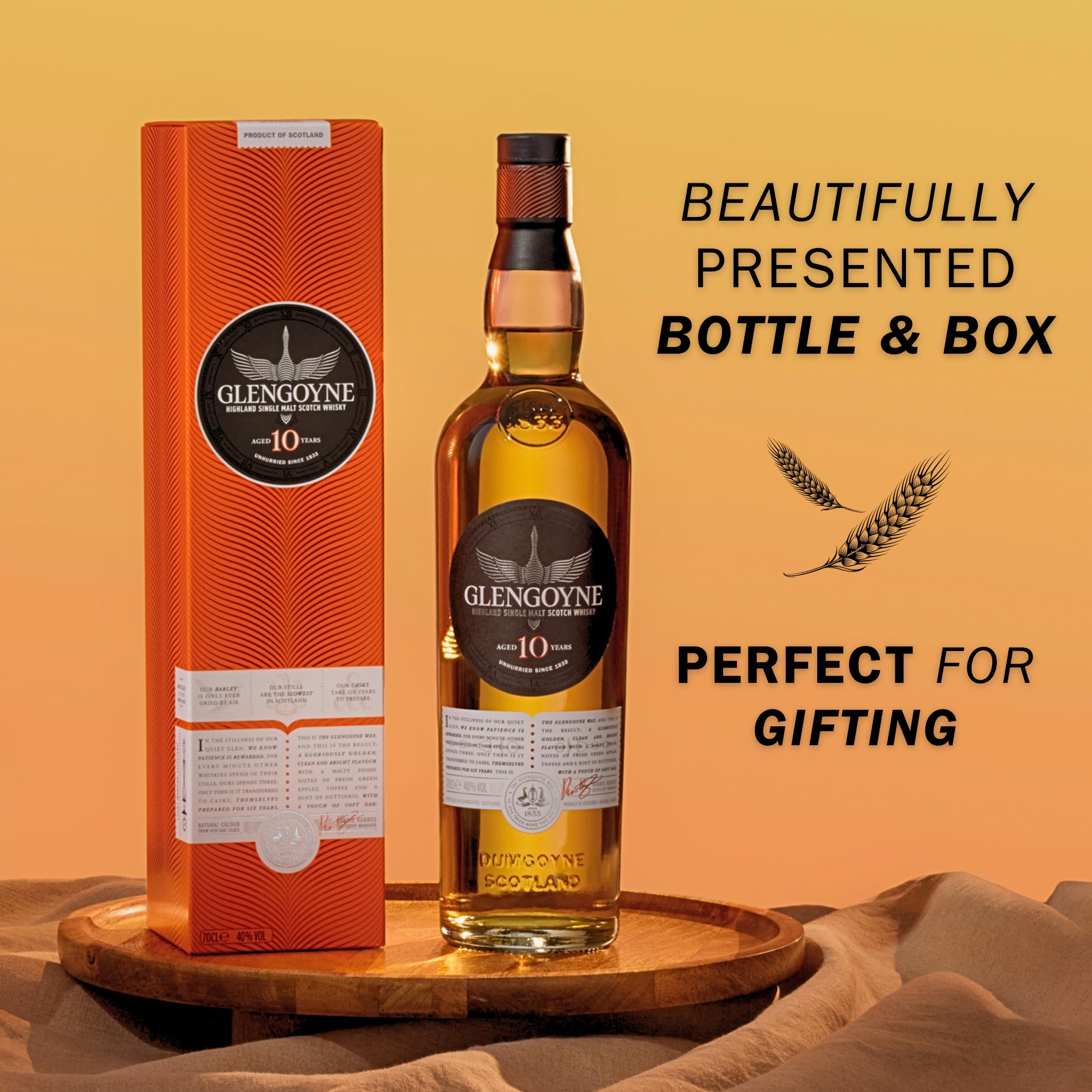 Glengoyne 10 Jahre Single Malt Scotch Whisky mit Geschenkverpackung (1 x 0,7 l) 6