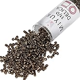 Miyuki Delica Seed Beads – Size 11/0 (1.6 mm), DB0022, Metallic Bronze, 7.2 g, Approx. 1440 Beads, Made in Japan