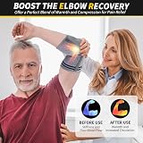 CAMBIVO Elbow Support 2 Pack with Gel Pad Dual Stabilizers Grey M view 7