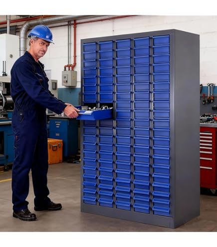 Amazon.com: Global Industrial Modular 14 Drawer Cabinet with Lock