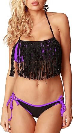 padded ruffle bikini top