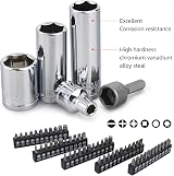 Amazon Basics Socket Set 201 Piece SAE Metric Tools Case view 2