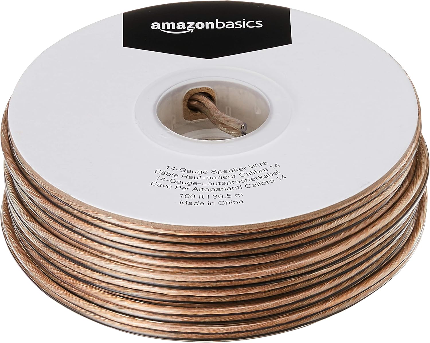Basics 14-Gauge Audio Stereo Speaker Wire Cable - 100 Feet: Electronics