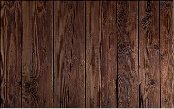 Amazon Com Janninse Rustic Wood Theme Brown Wood Plank Texture