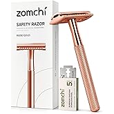 Double Edge Safety Razor for Women, Safety Razor with 5 Blades, Women Razor with a Delicate Box, Fits All Double Edge Razor B