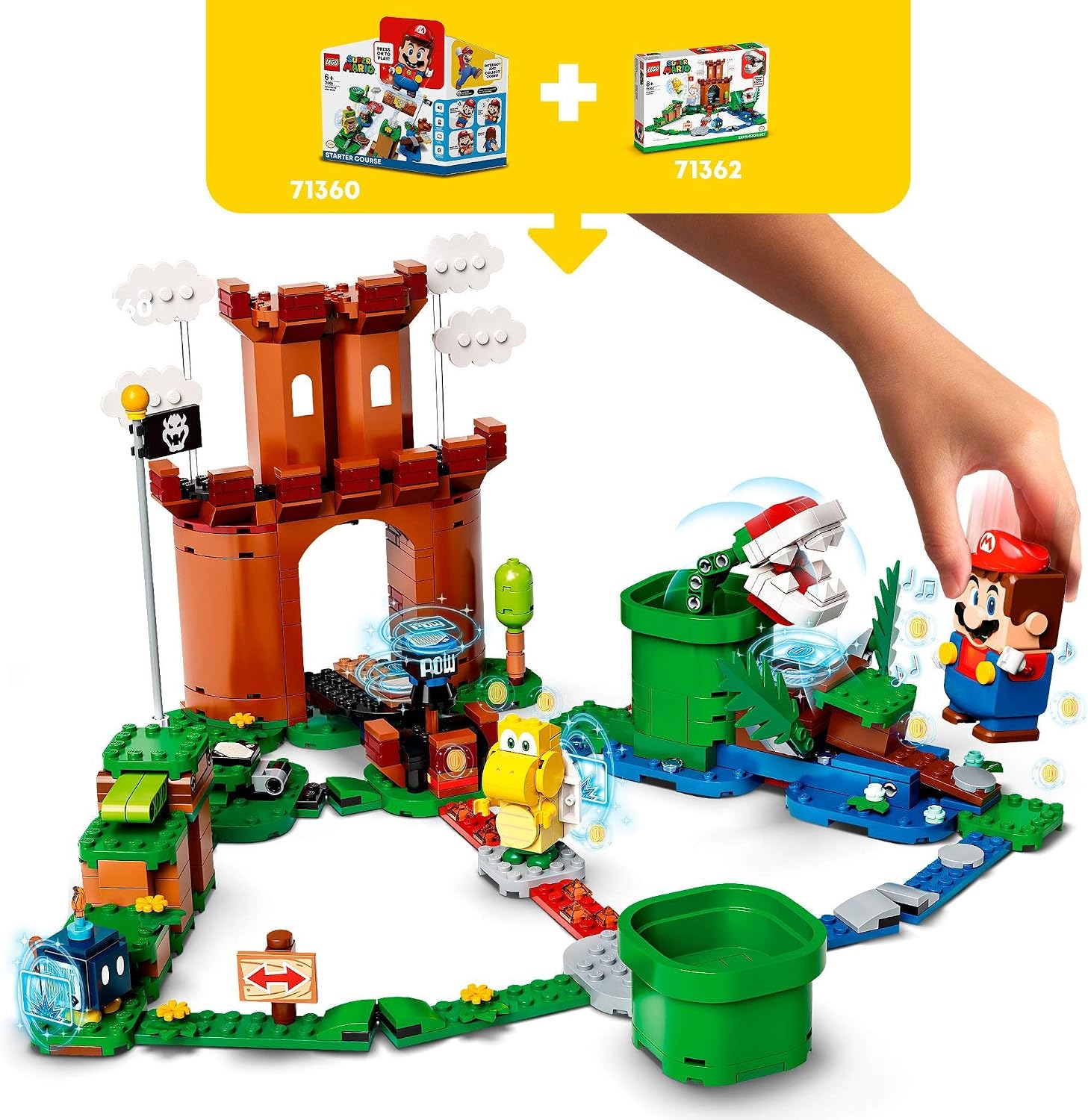 LEGO 71362 Super Mario Guarded Fortress Expansion Set Buildable Game, Mehrfarbig - Image 3