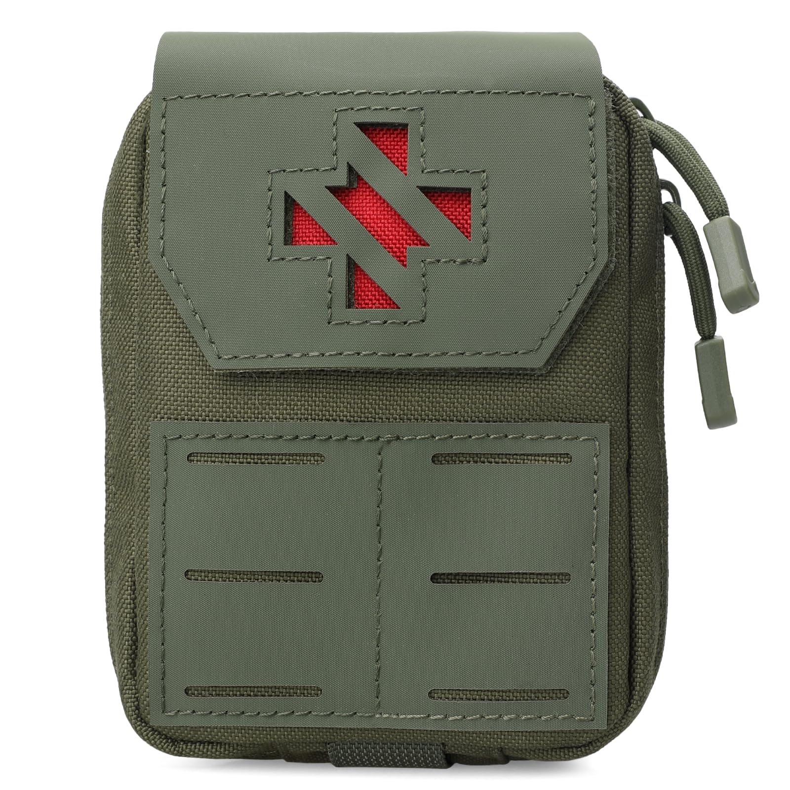 WYNEX Molle IFAK First Aid Pouch, Tactical Medical Trauma Pouch MED EMT Belt Pouch Small Portable Utility Emergency Survival Pack with Immediate Identify Cross for Belt Vest