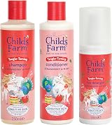 Childs Farm Kids Tangle Taming Regime Bundle 3 Pack Shampoo Conditioner view 1