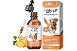 Collagen for Dogs, Liquid Collagen for Dogs, Supports Joint Health, Promotes Shiny Coat, Aids Digestion, Easy-Absorb Liquid D