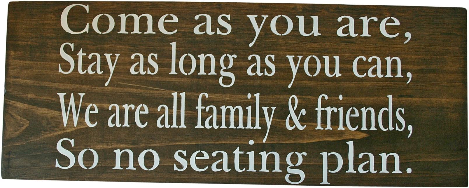 Pick a Seat Not a Side, No Seating Plan, Wedding Ceremony Signs, Rustic Wedding Wood Signs, Wooden Signs Custom Signs (Dark Walnut)