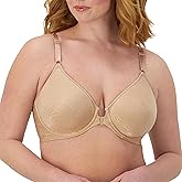 Bali Women's Underwire Bra with Front Close, Comfort Revolution Shaping T-Shirt Bra, Full Coverage (Plus Sizes)