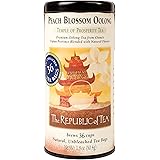 The Republic of Tea - Peach Blossom Oolong Tea, 1.8 oz Tin, 36 Tea Bags | Caffeinated Tea | Milk Tea