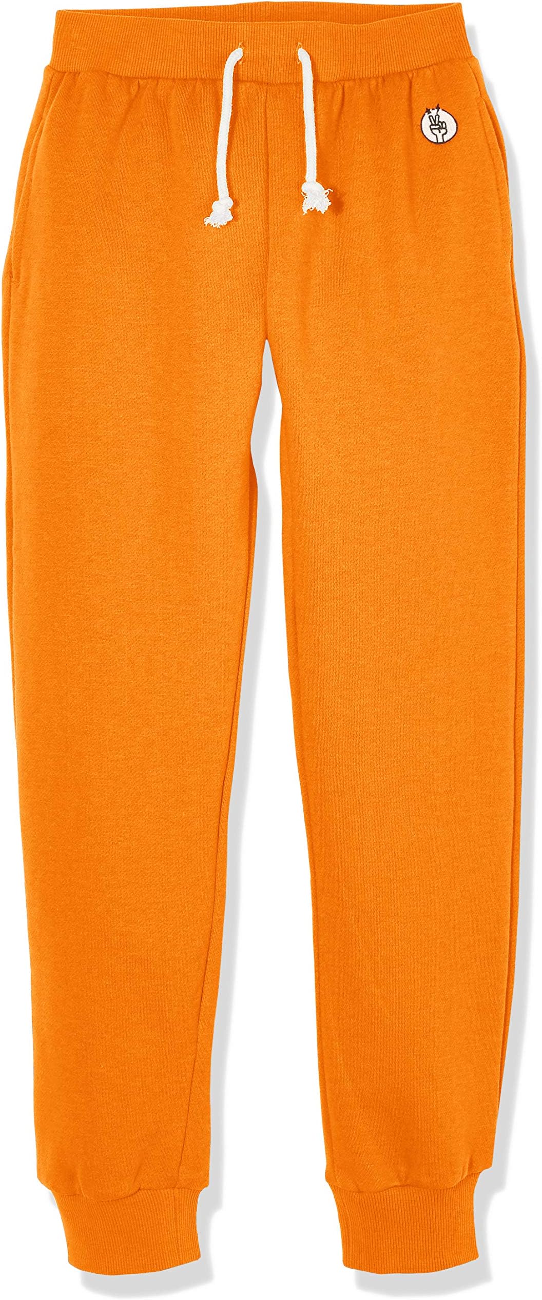 Kid Nation Kids Unisex Soft Brushed Fleece Casual Pull On Jogger Sweatpants with Pockets for Boys or Girls