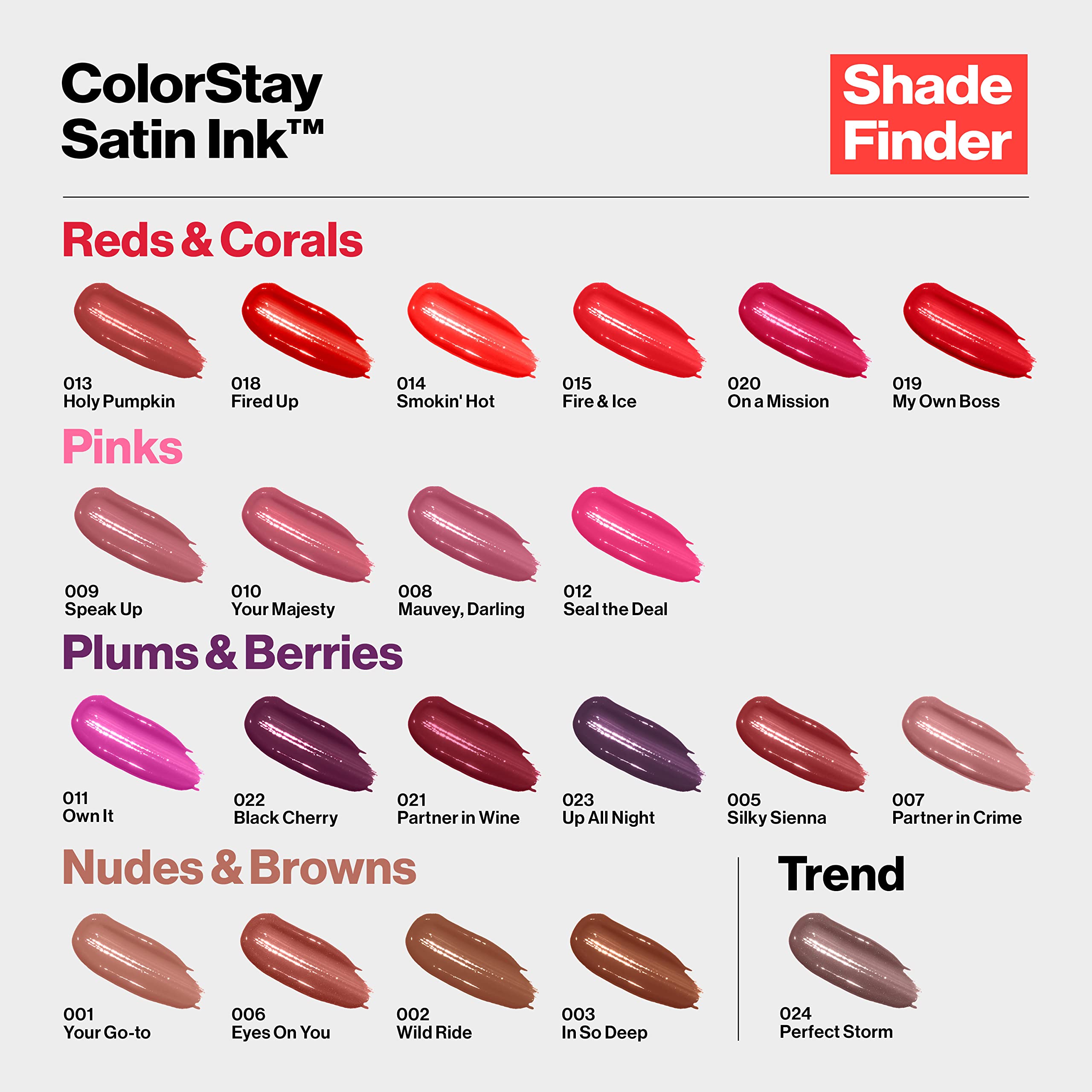 REVLON ColorStay Satin Ink Crown Jewels Liquid Lipstick, Longlasting & Waterproof Lipcolor, Moisturizing Creamy Formula Infused with Black Currant Seed Oil, 036 Royal Amethyst, 0.17 fl oz.