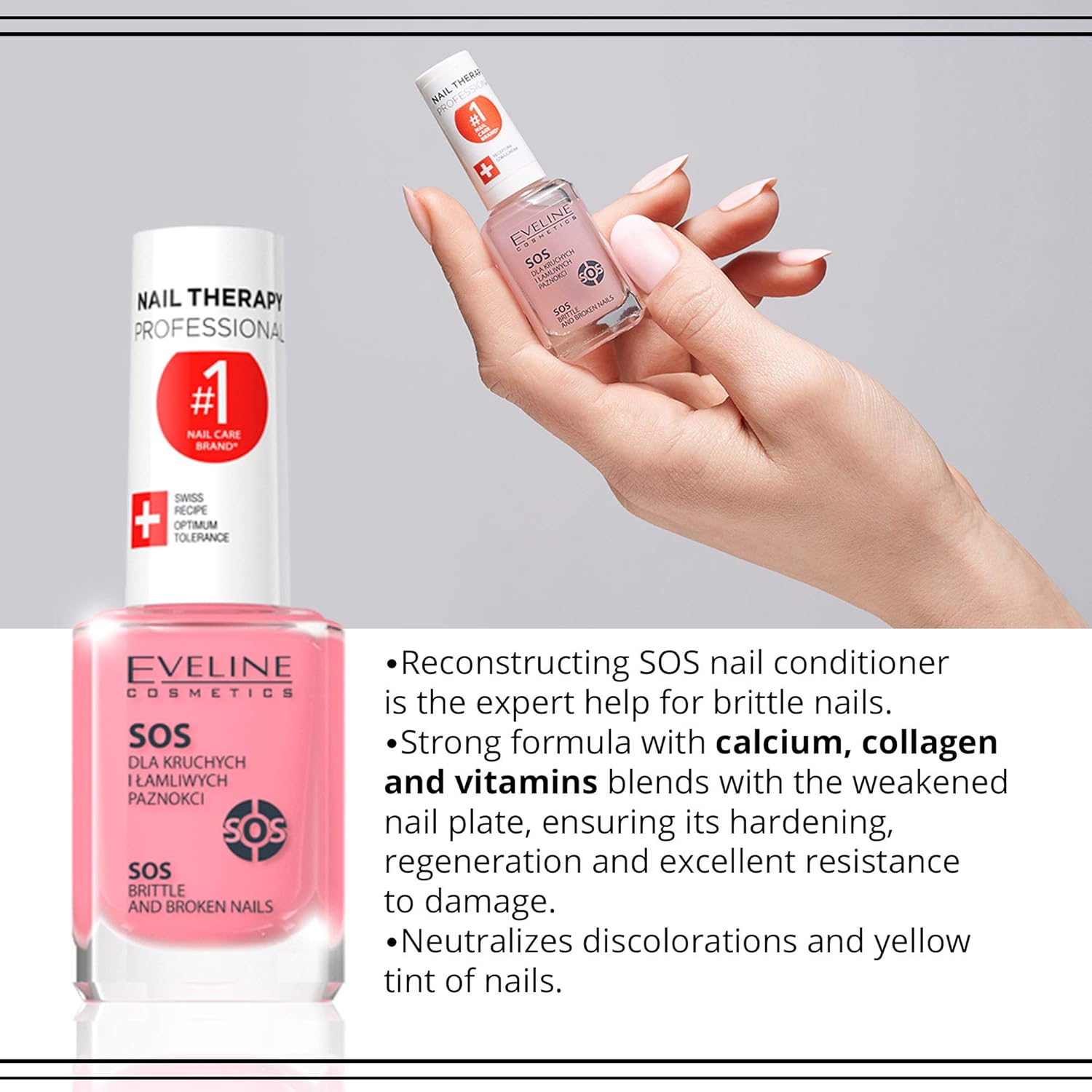 Eveline Cosmetics SOS Broken & Brittle Nail Therapy Professional 12