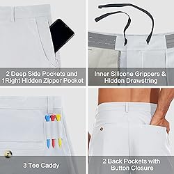 JWM Mens 7" Stretch Golf Shorts - Lightweight