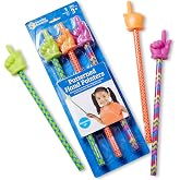 Learning Resources 15" Patterned Hand Pointers, Set of 3 | Pointer Finger Stick, Teacher Pointers for Classroom, Pointer Stick for Presentations, Finger Focus for Reading