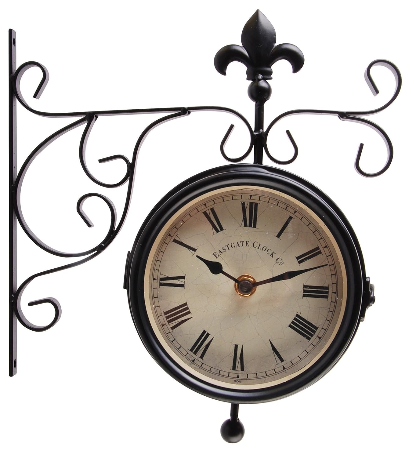 Esschert Design Plastic Station Clock and Thermometer