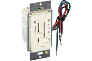 Hunter Fan Company, 27183, Fan-Light Dual Slide Wall Control with Preset,White