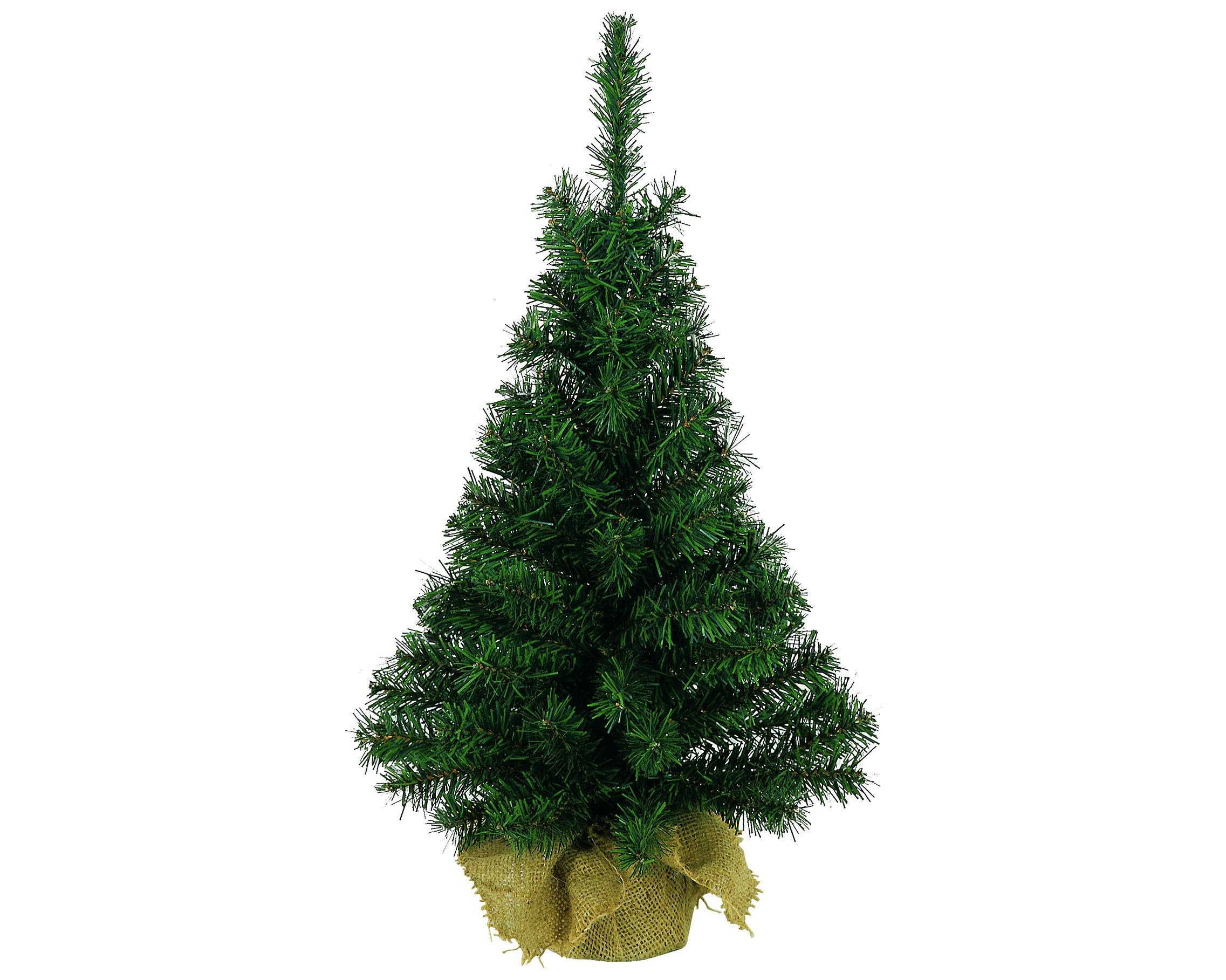 Kaemingk Everlands Mini Tree In Jute Bag 60cm Artificial Christmas Tree