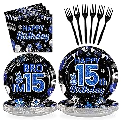 Grencian 96Pcs 15th Birthday Party Decorations for