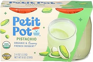 PETIT POT Organic Pistachio French Dessert, 8 OZ