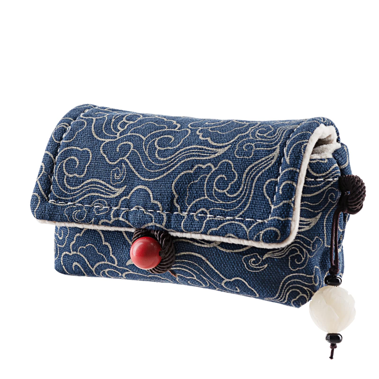 Geekria Earbuds Carrying Pouch Compatible with Sennheiser MOMENTUM Sport, MOMENTUM True Wireless 4 Case Cover, Replacement Protective Earphones Travel Bag (Blue)