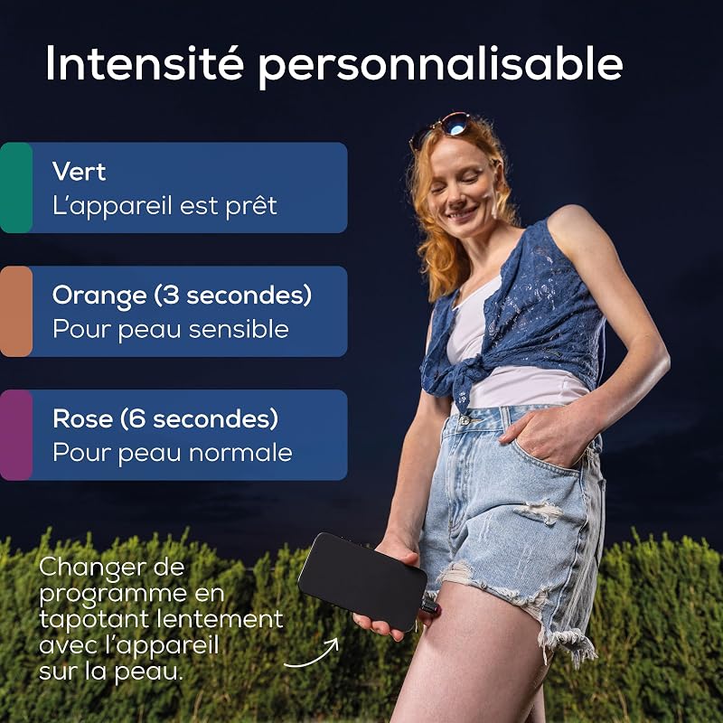 BiteX Go Deep Black, dispositif anti moustique contre piqure moustique, pour smartphone USB-C, traitement des démangeaisons, piqûres et morsures d’insectes, avec lumière