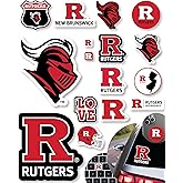 Rutgers Stickers for Gift, Car, Water Bottle, Laptop, and Phone for Football Fans and University Graduates (Rutgers Scarlet Knights)