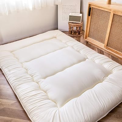 MAXYOYO Japanese Floor Futon Mattress Double 10cm Thick Memory Foam Tatami Pad