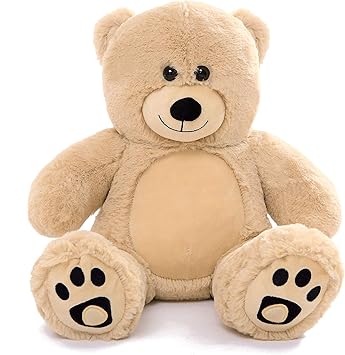 Vercart Petit Nounours Ours En Peluche Brun Ourson Doudou De Companie Decoratif 25cm Pour Cadeau Noel D Anniversaire Premier Age Amazon Fr Jeux Et Jouets