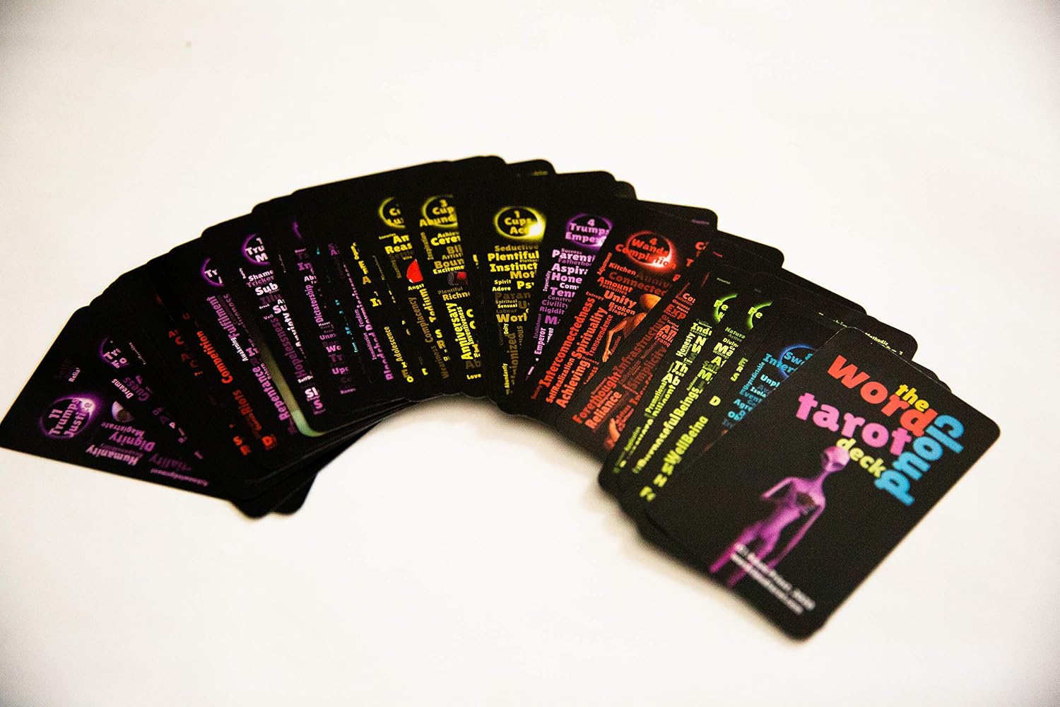 Word Cloud Tarot. Numbered limited edition first print (Carboard Box), Purple - Image 4