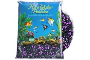 Pure Water Pebbles Blakberry Glo Aquarium Gravel - 5 lbs - Non-Toxic, Colorfast, Vibrant Substrate for Aquariums, Terrariums, Ponds & Crafts